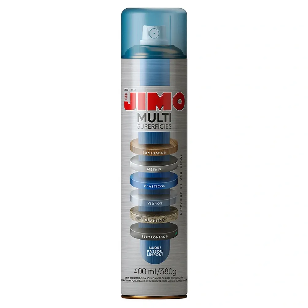 Limpador Aerossol Multiuso para Superfícies Jimo