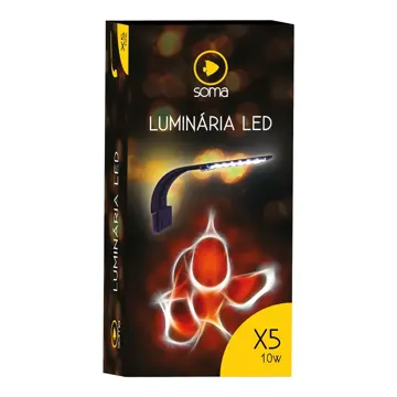 Luminária de Led Soma 10W Branca e Azul