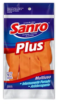 Luva Látex Plus Multiuso Sanro — foto 3