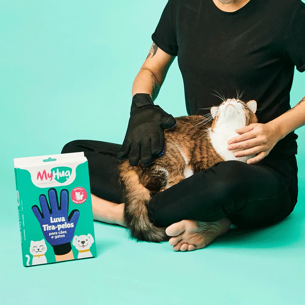 Luva Tira-Pelos para Cães e Gatos MyHug — foto 5