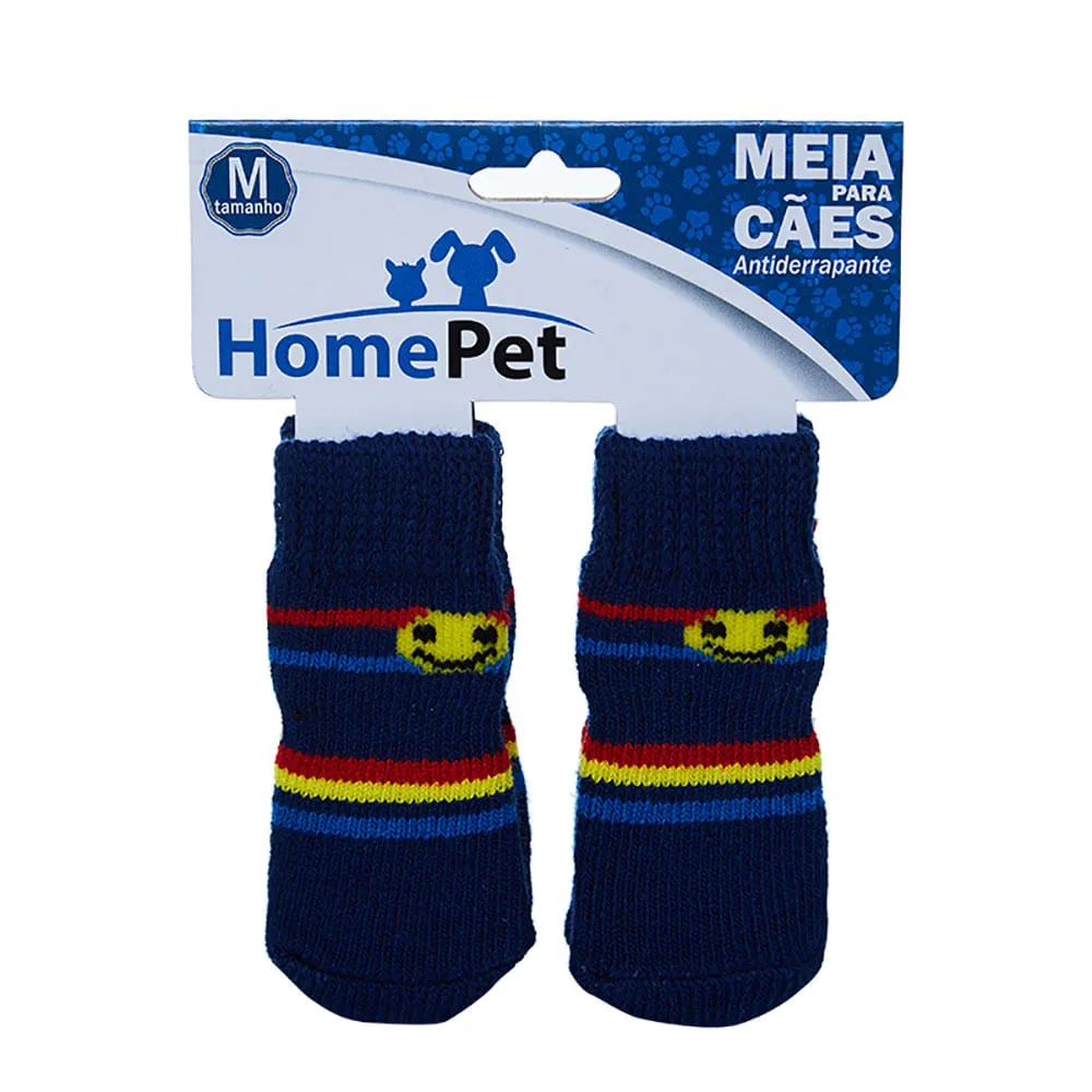 Meia Listrada para Cães HomePet Azul — foto 3