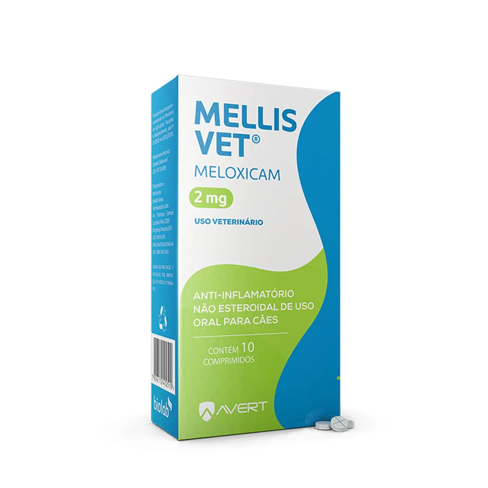 Mellis Vet 2mg Anti-inflamatório para Cães