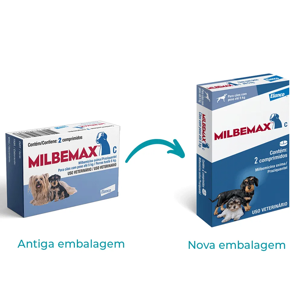 Vermífugo Milbemax C Cães até 5kg — foto 2