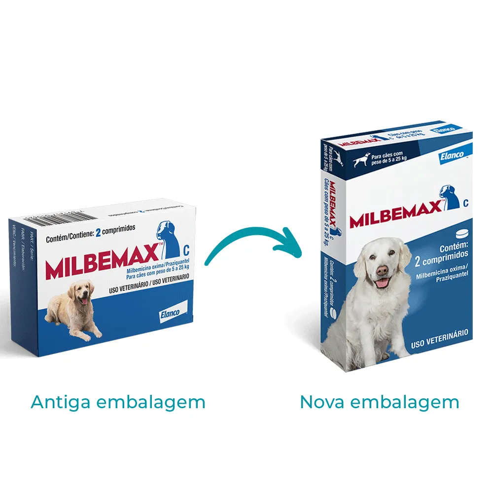 Vermífugo Milbemax C Cães 5 a 25kg — foto 2
