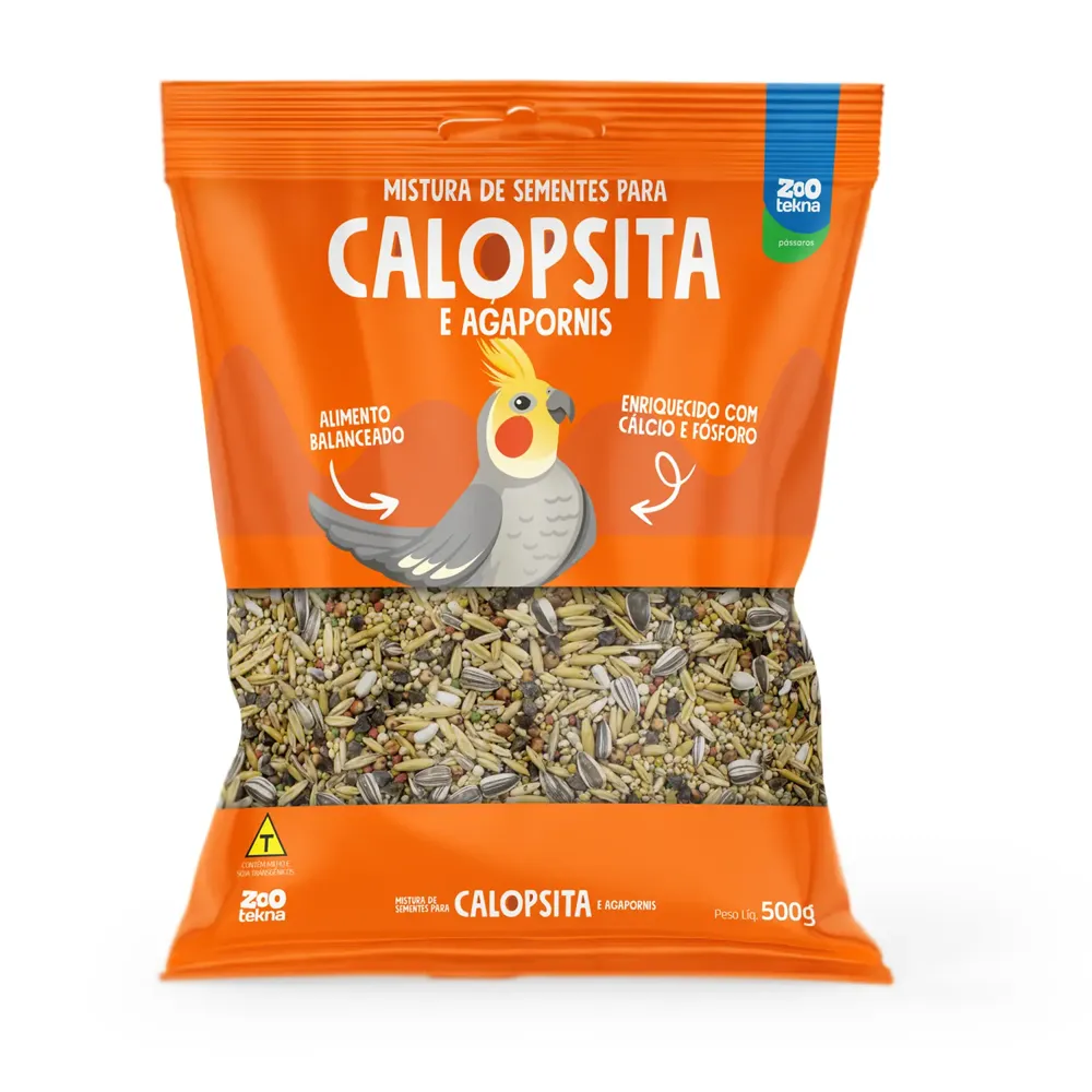 Mistura Balanceada Sementes Calopsitas e Argaponis Zootekna