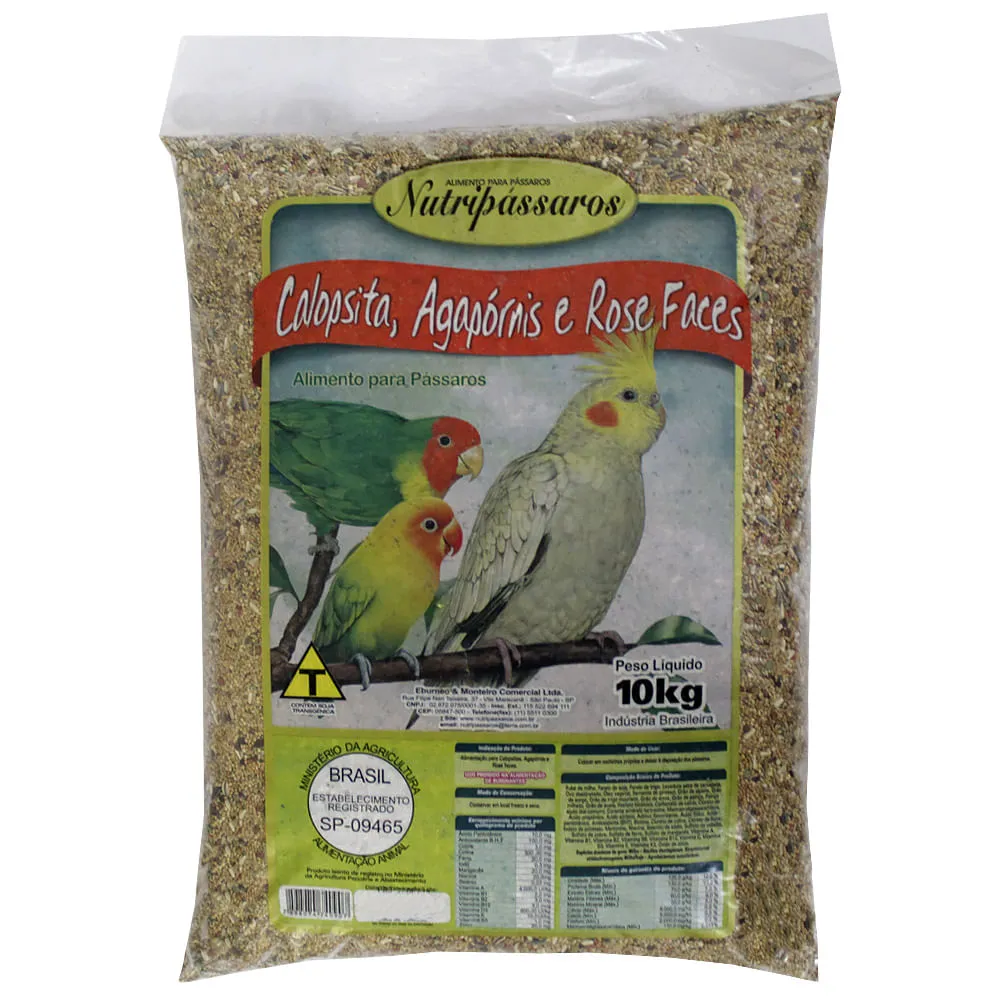 Mistura para Calopsita, Agapornis e Rose Faces Nutripássaros — foto 3