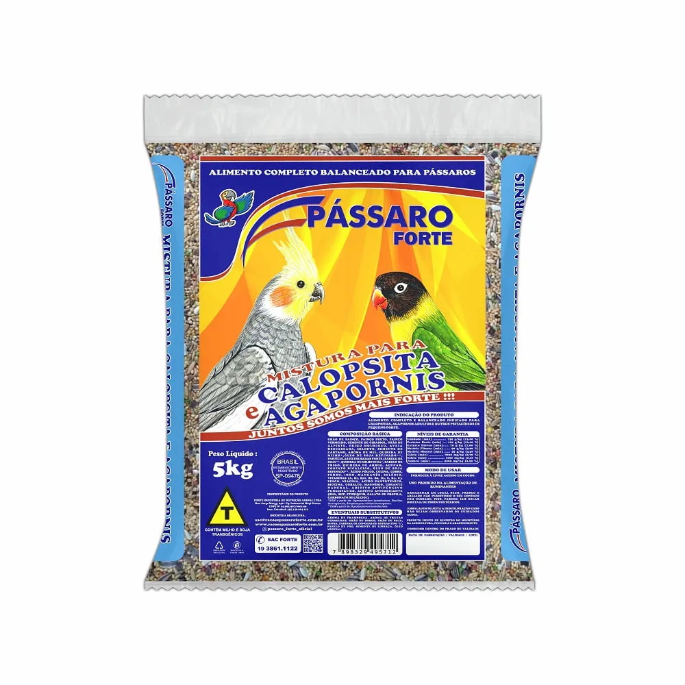 Mistura para Calopsita e Agapornis Pássaro Forte — foto 3