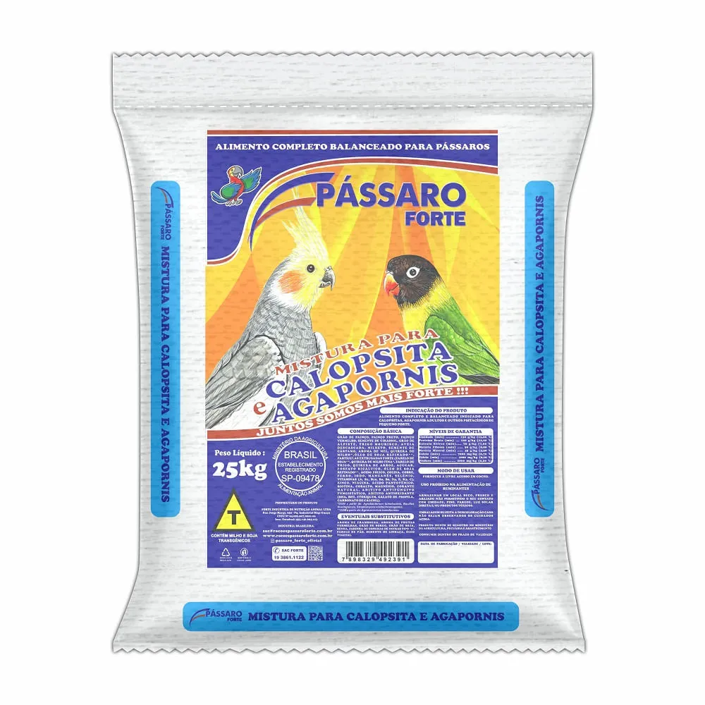 Mistura para Calopsita e Agapornis Pássaro Forte — foto 5