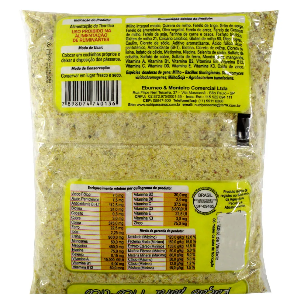 Ração para Tico-Tico Nutripássaros — foto 2