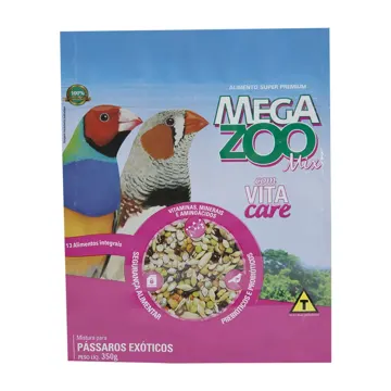 Mistura para Pássaros Exóticos Megazoo