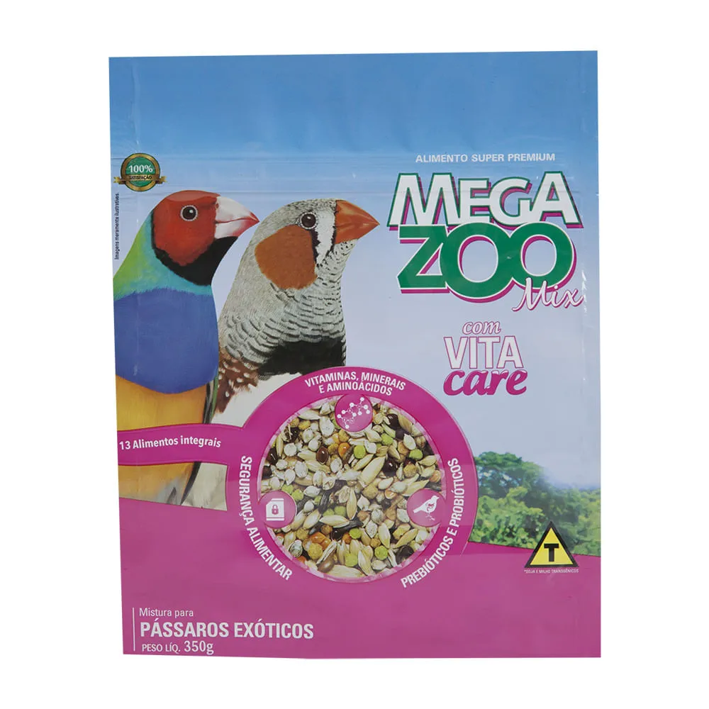 Mistura para Pássaros Exóticos Megazoo