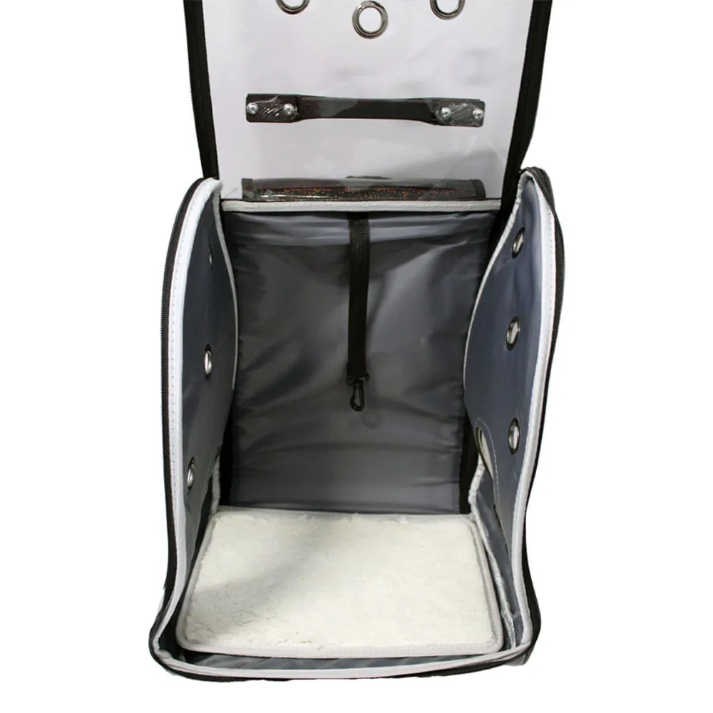 Mochila de Transporte Oxford com Suporte de Rodinhas Gomoov Preta — foto 2