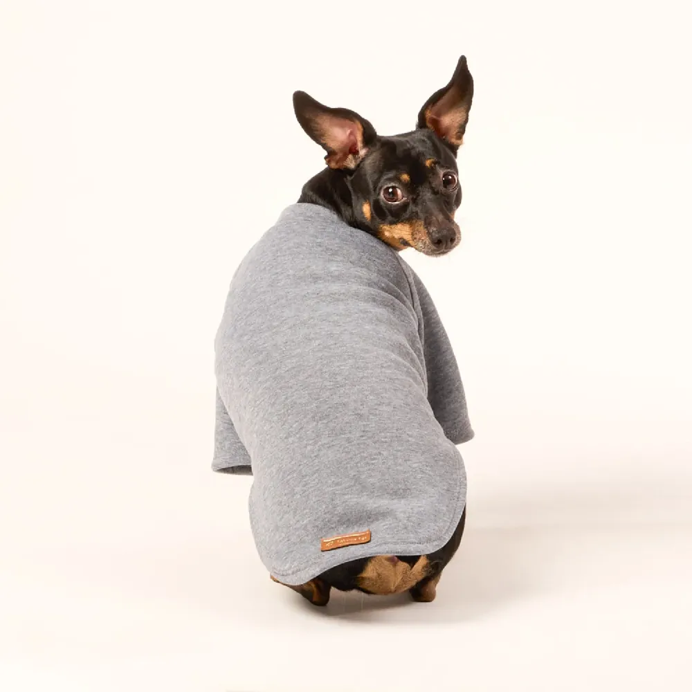 Moletom com Manga Fábrica Pet Cinza — foto 2