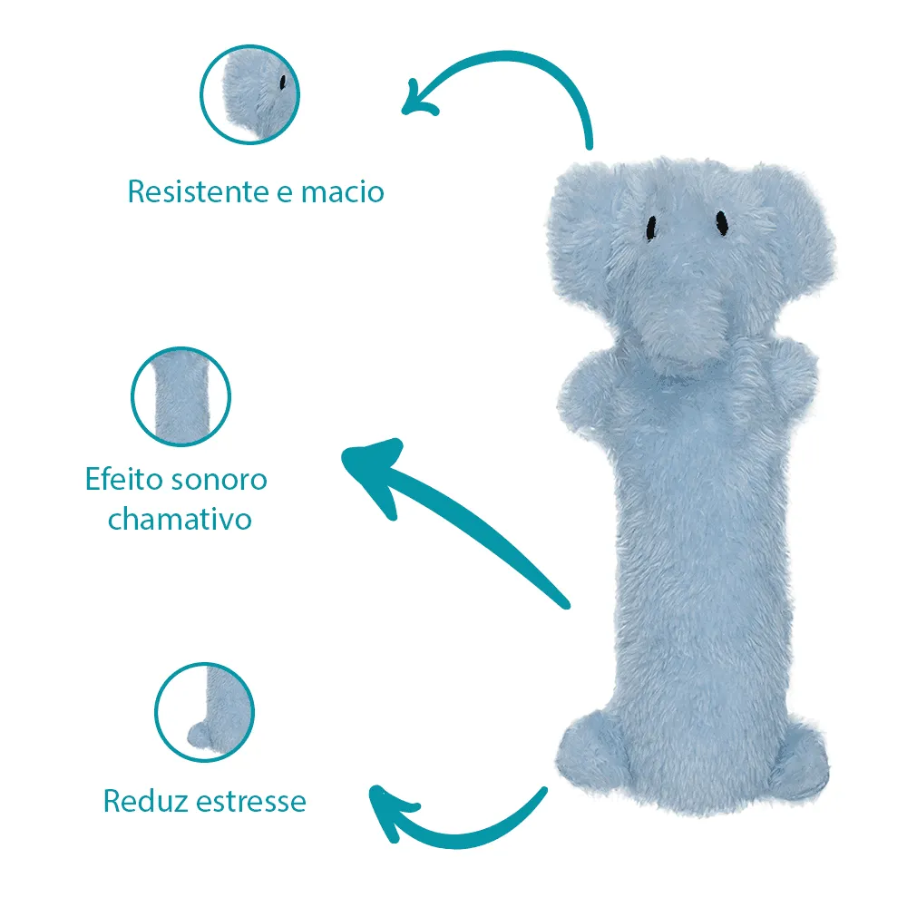 Mordedor Pelúcia Plush Elefante Jambo — foto 2