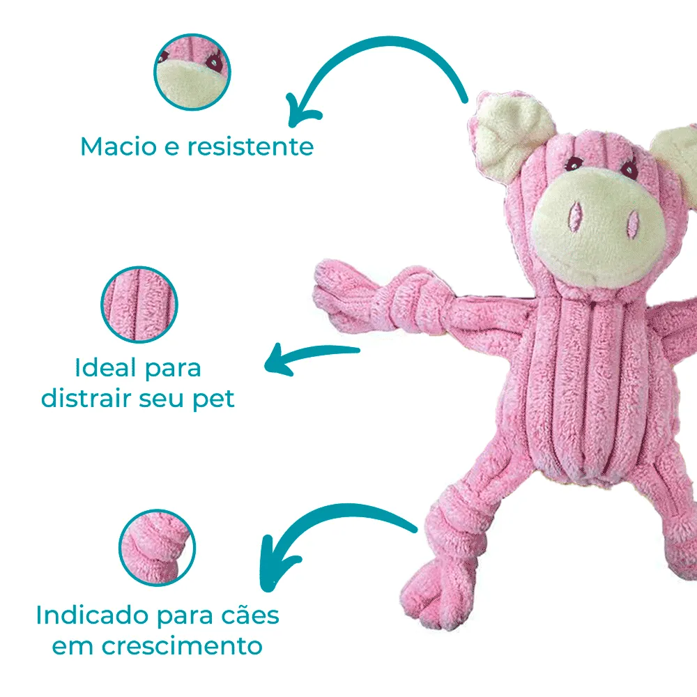 Mordedor Pelúcia Porquinho Mini Nó Jambo — foto 2
