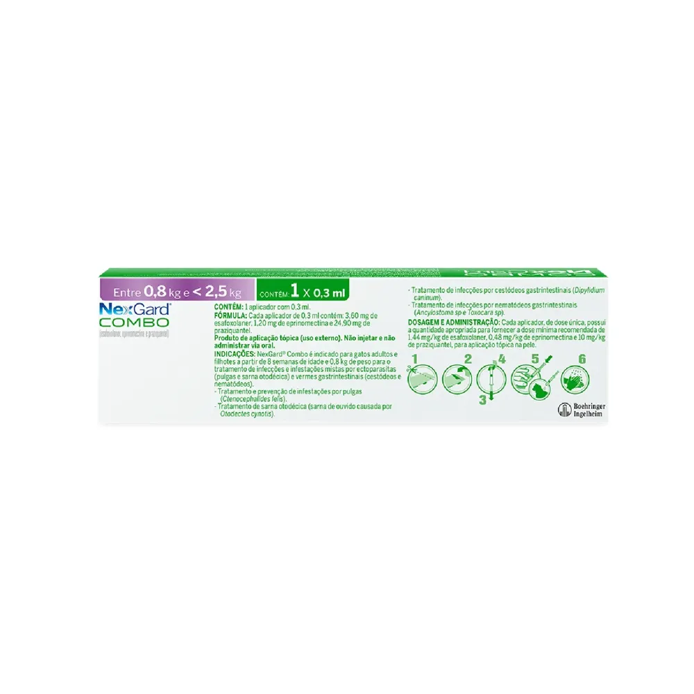 Nexgard Combo Antipulgas, Sarna e Vermífugo para Gatos até 2,5 kg — foto 3