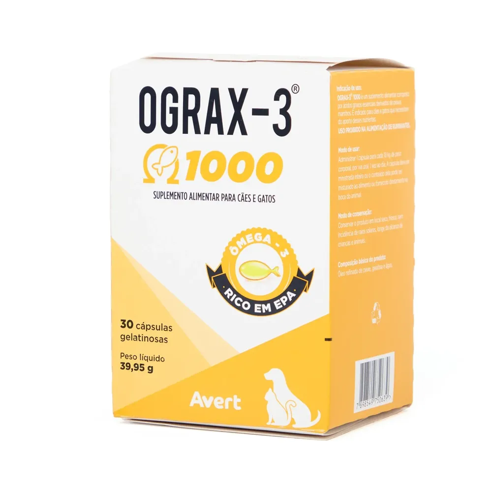 Ograx-3 1000mg para Cães e Gatos Avert — foto 3