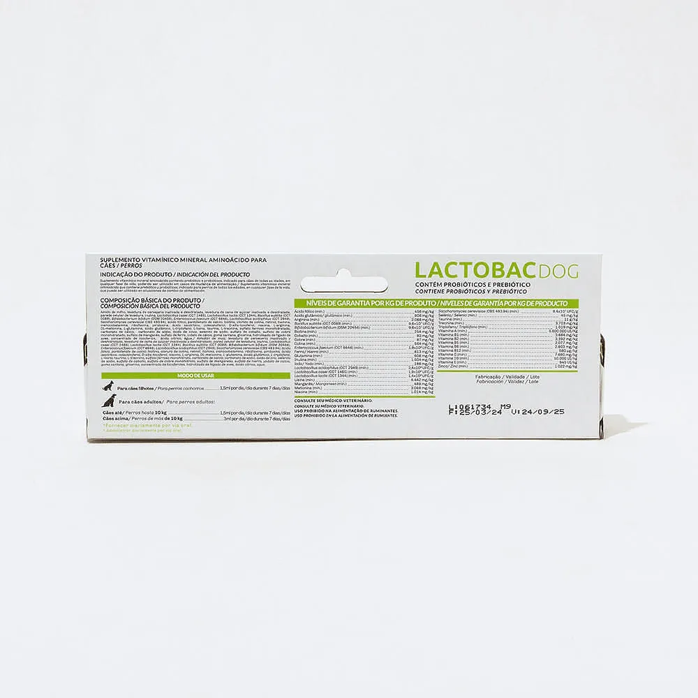 Lactobac Dog Organnact Suplemento Vitamínico — foto 2