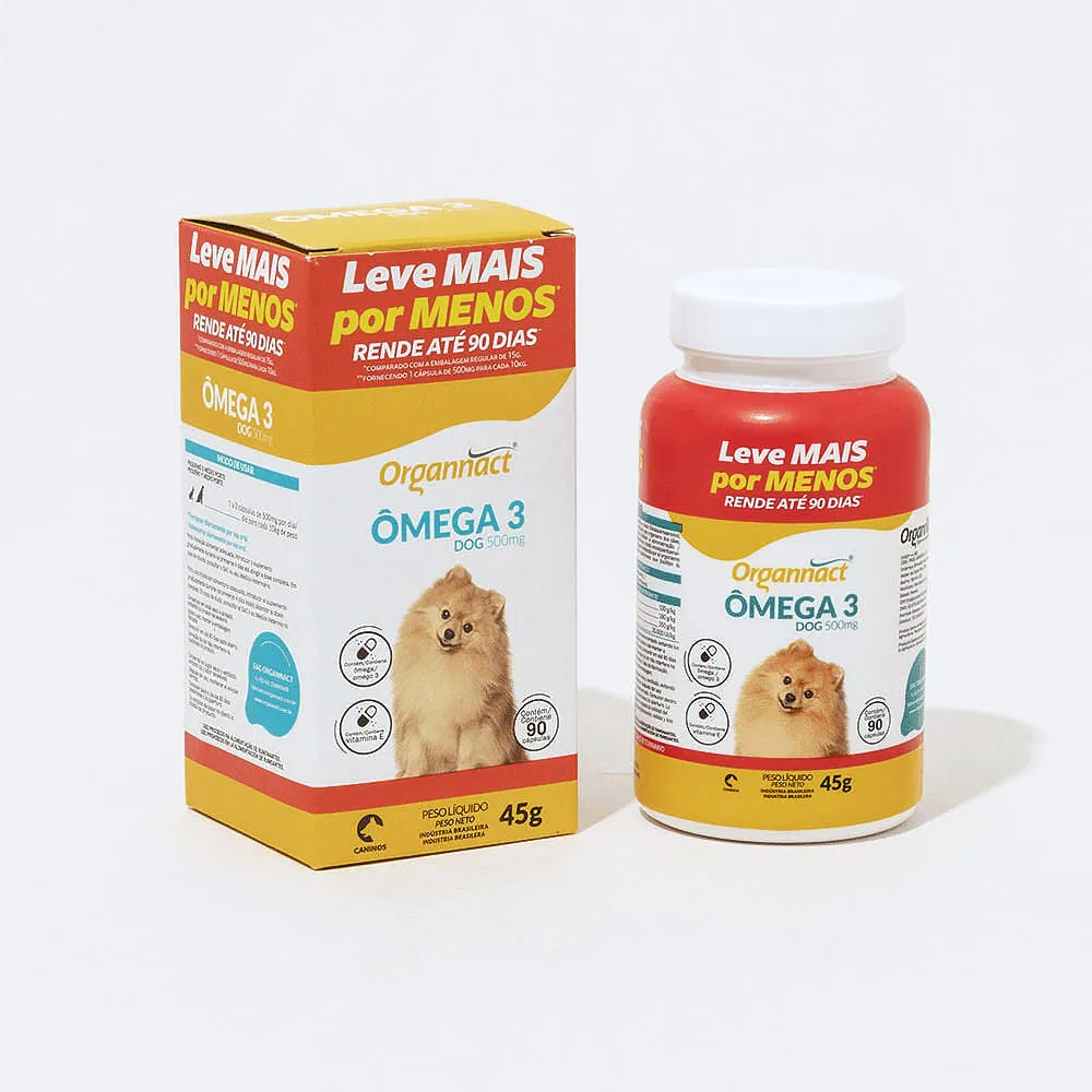 Ômega 3 Dog 500mg para Cães Organnact — foto 4