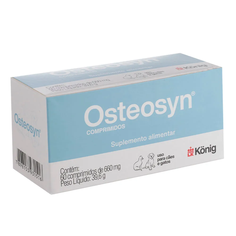 Osteosyn 660mg Suplemento Alimentar para Cães e Gatos