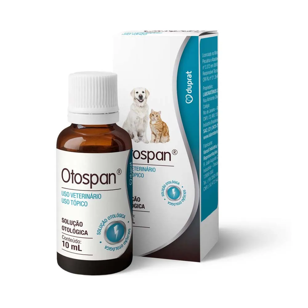 Otospan Solução Otológica para cães e gatos