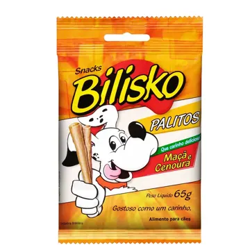 Petisco Bilisko Palito Maçã e Cenoura para Cães