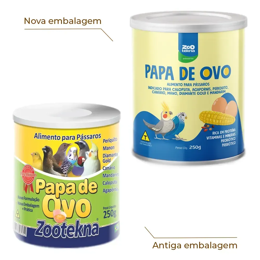 Papa de Ovos para Pássaros Zootekna — foto 2