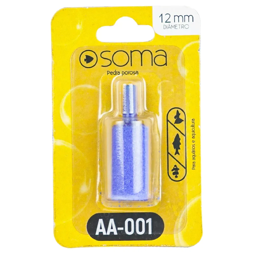 Pedra Porosa Cilíndrica AA001 Soma 12x25 mm