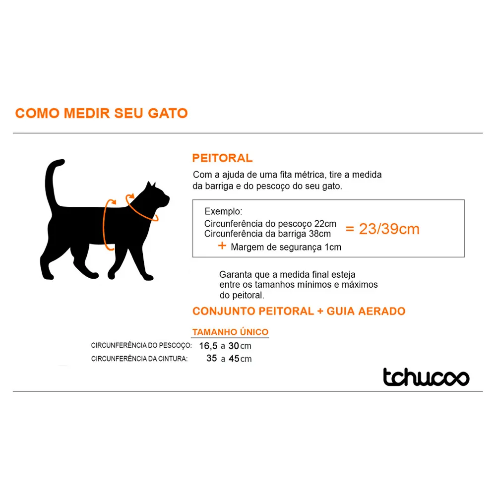 Peitoral Aerado e Guia Sunny Cat Tchucoo — foto 3