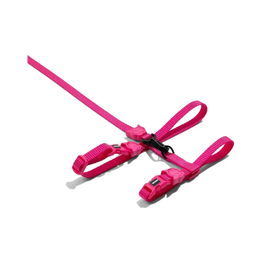 Peitoral com Guia para Gatos Pink Led Zee.Cat — foto 2