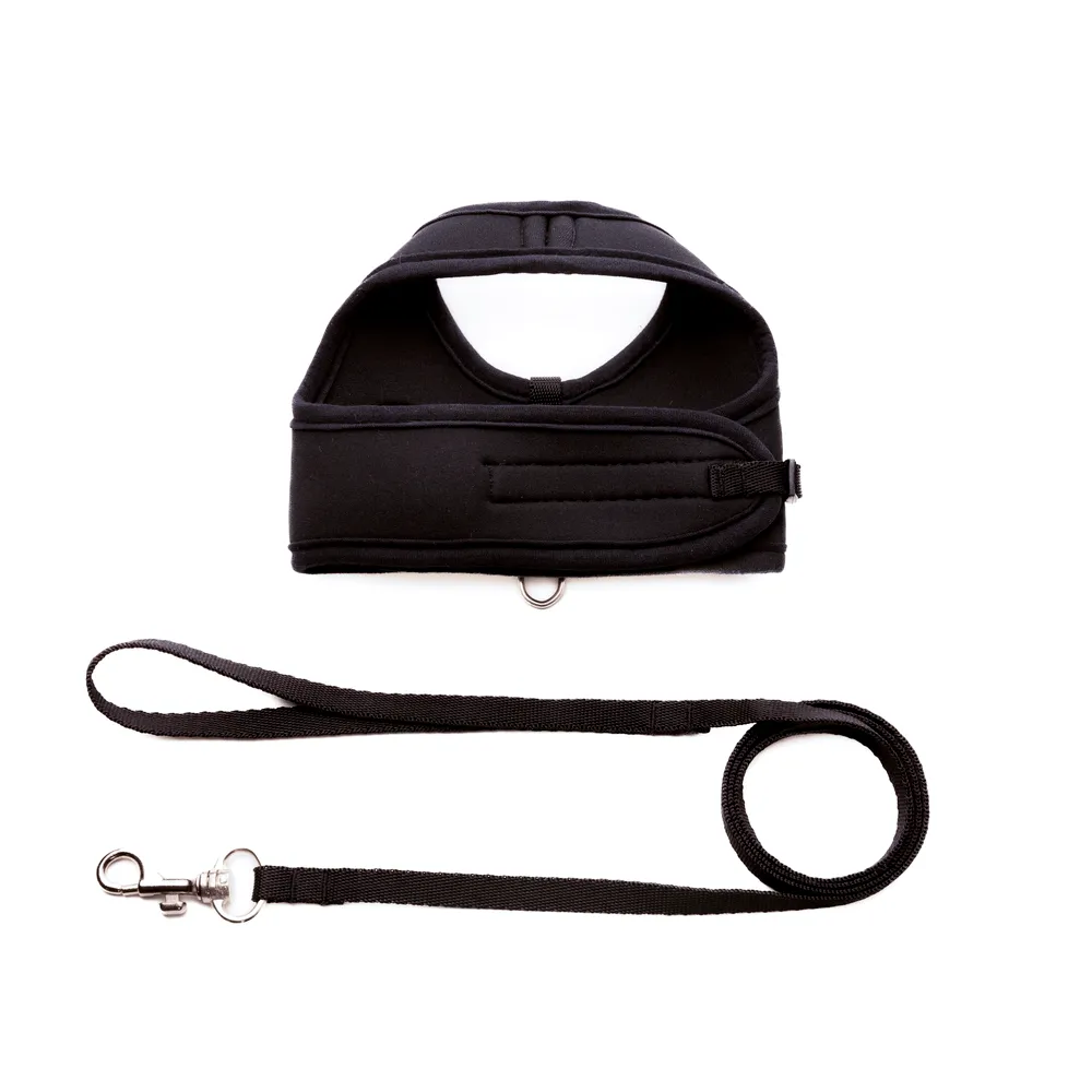 Peitoral e Guia Cat Neoprene Black Tchucoo — foto 2