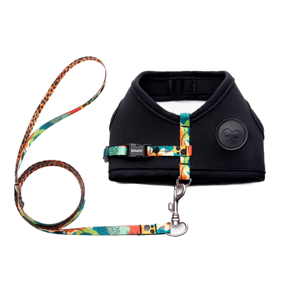 Peitoral e Guia Cat Neoprene Happy Tchucoo