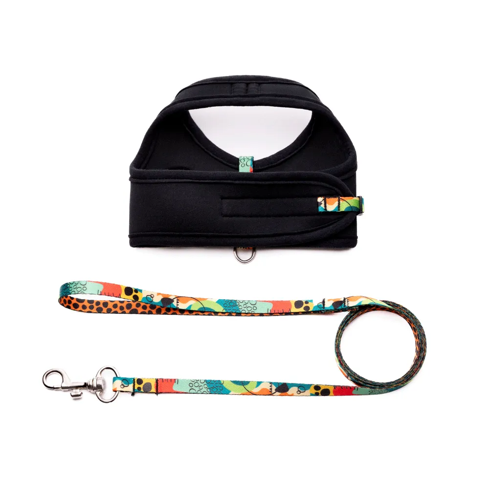 Peitoral e Guia Cat Neoprene Happy Tchucoo — foto 2