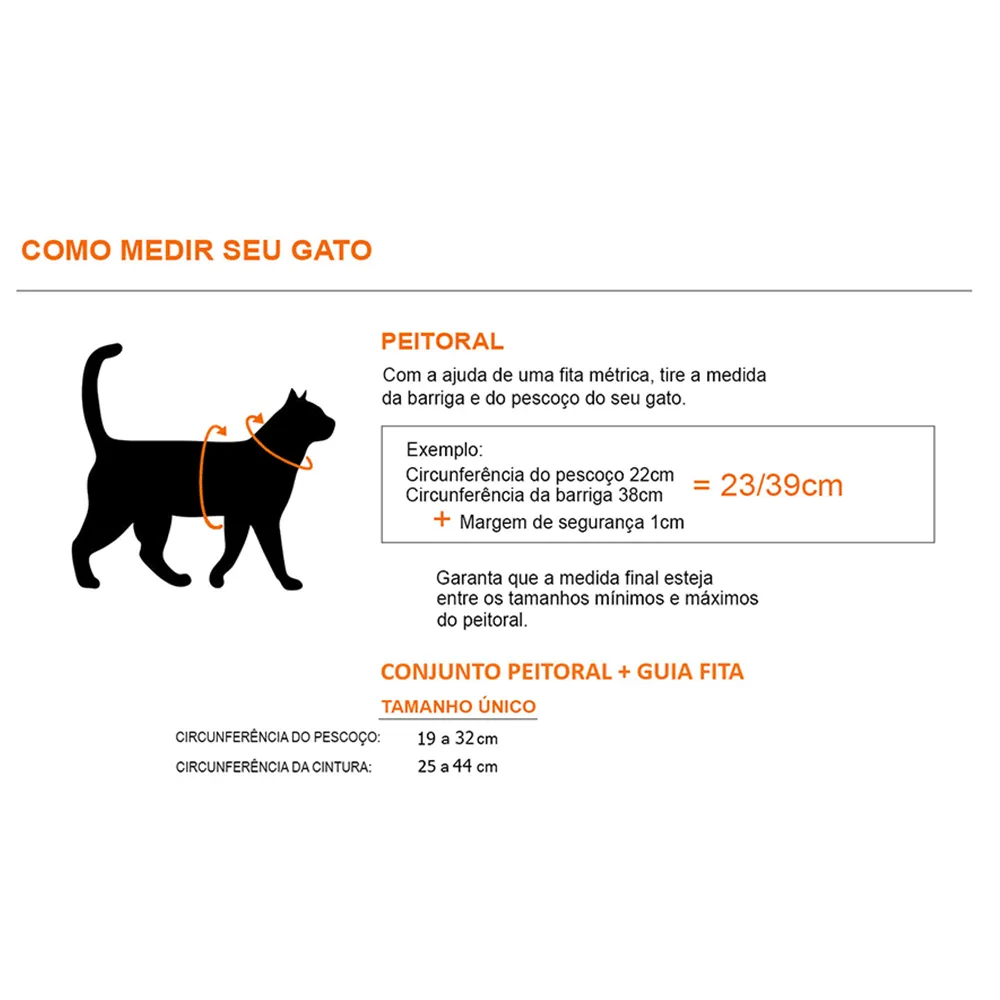 Peitoral H com Guia para Gatos Tchucoo Rosa — foto 4