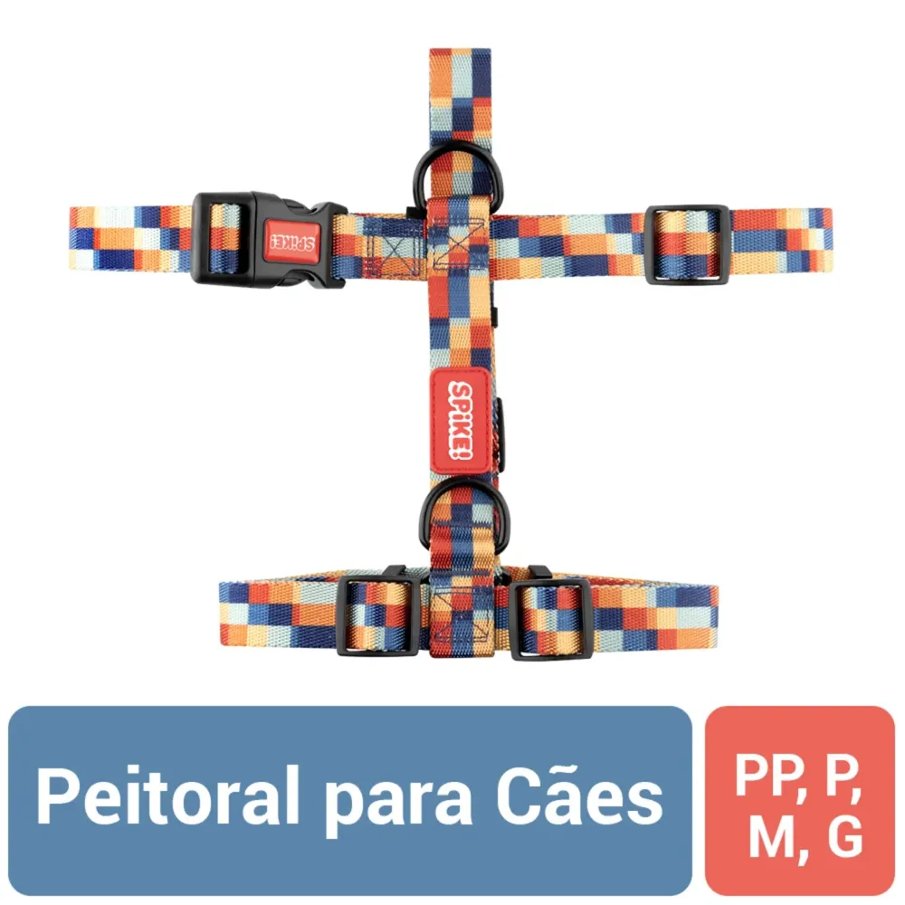 Peitoral H para Cães Bluechess Spike — foto 2
