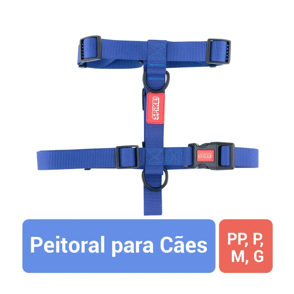 Peitoral H para Cães Navy Spike — foto 2