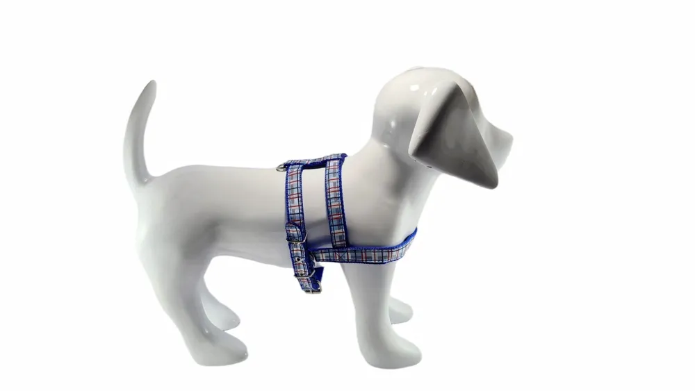 Peitoral Nylon Confort Santa Fé Pet Azul — foto 2