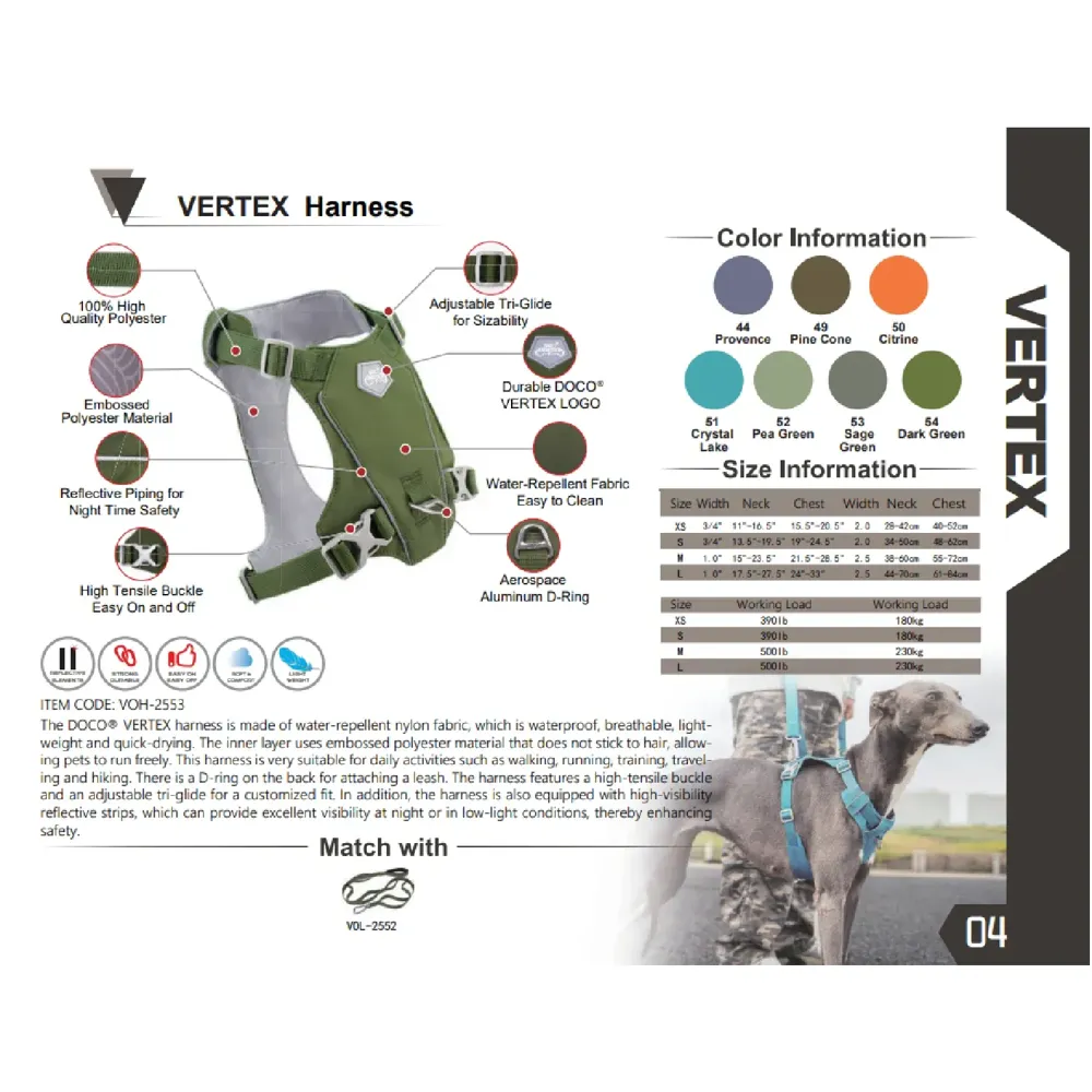 Peitoral para Cães Vertex Harness Doco Lilás — foto 4