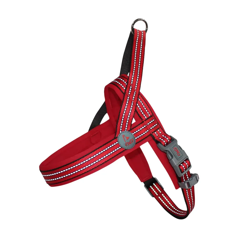Peitoral Refletivo para Cães Vario Neoprene Doco Vermelho — foto 3