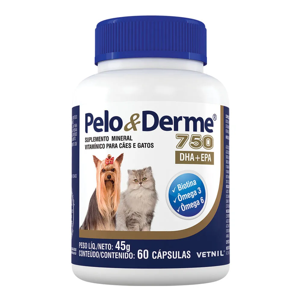 Pelo e Derme 750 DHA + EPA Vetnil — foto 2