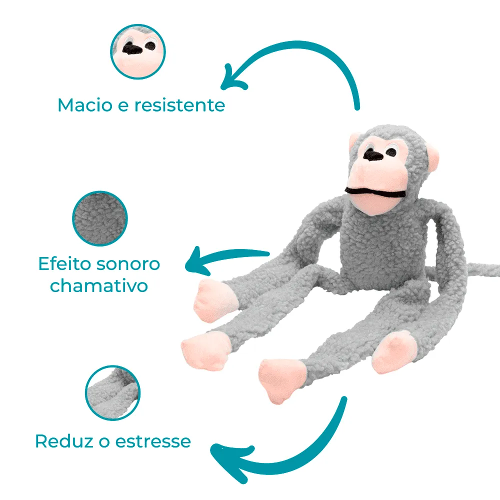 Pelúcia Macaco Limited Jambo Cinza — foto 2