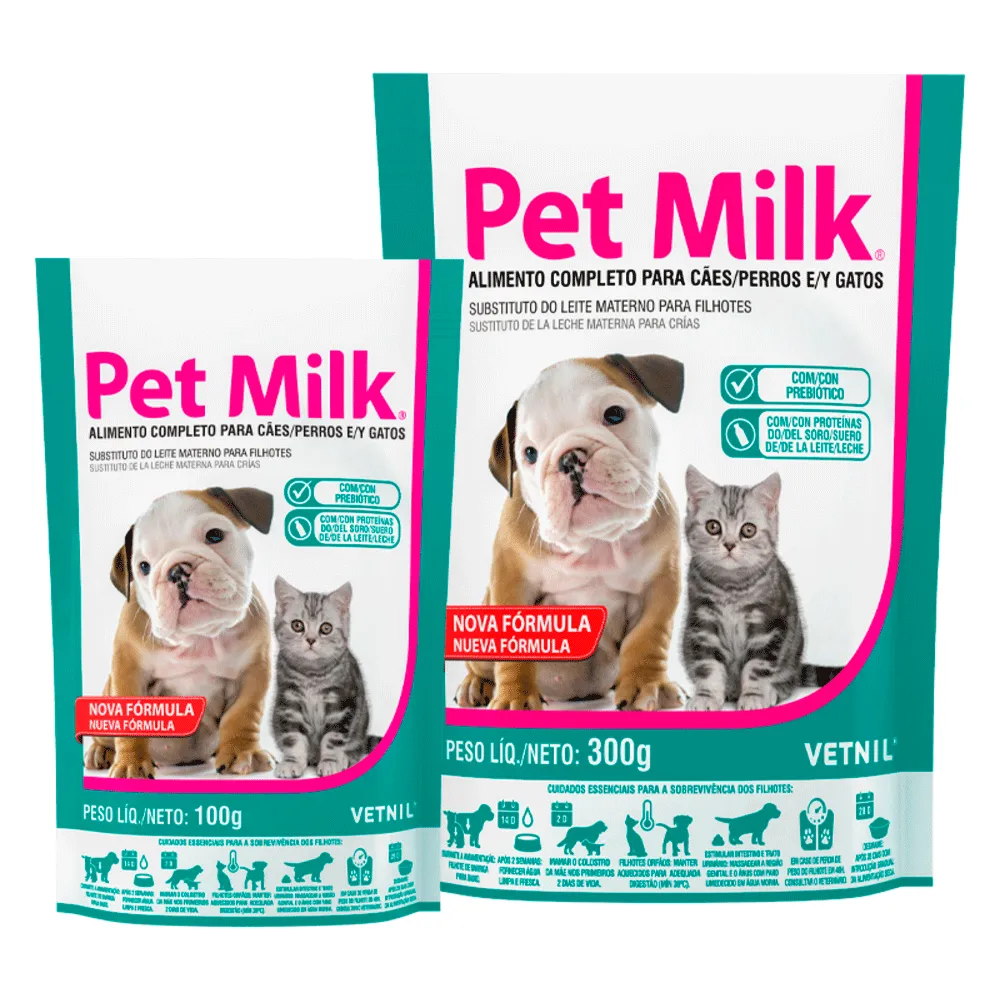 Pet Milk Vetnil – Leite Substituto para Filhotes de Cães e Gatos — foto 4