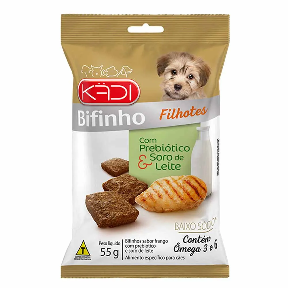Bifinho Cães Filhotes Frango Kadi