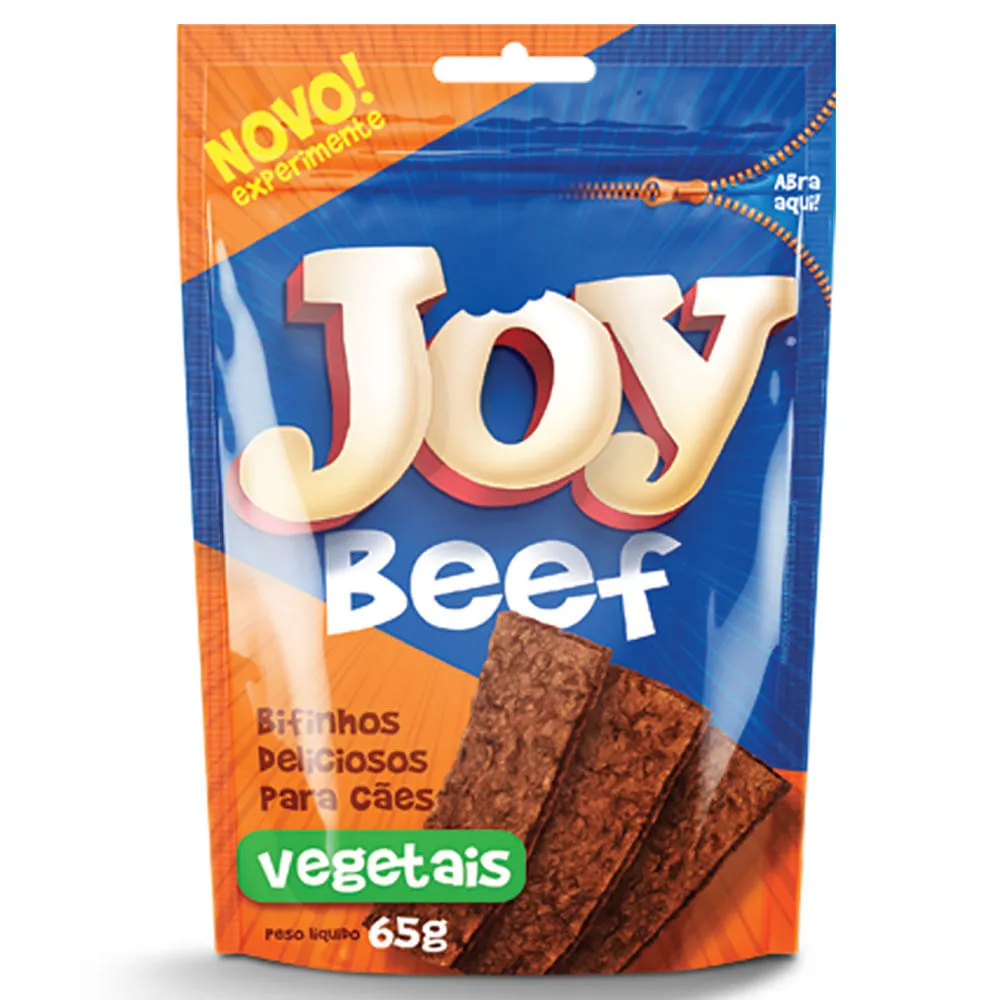 Petisco Bifinho Joy Beef Vegetais