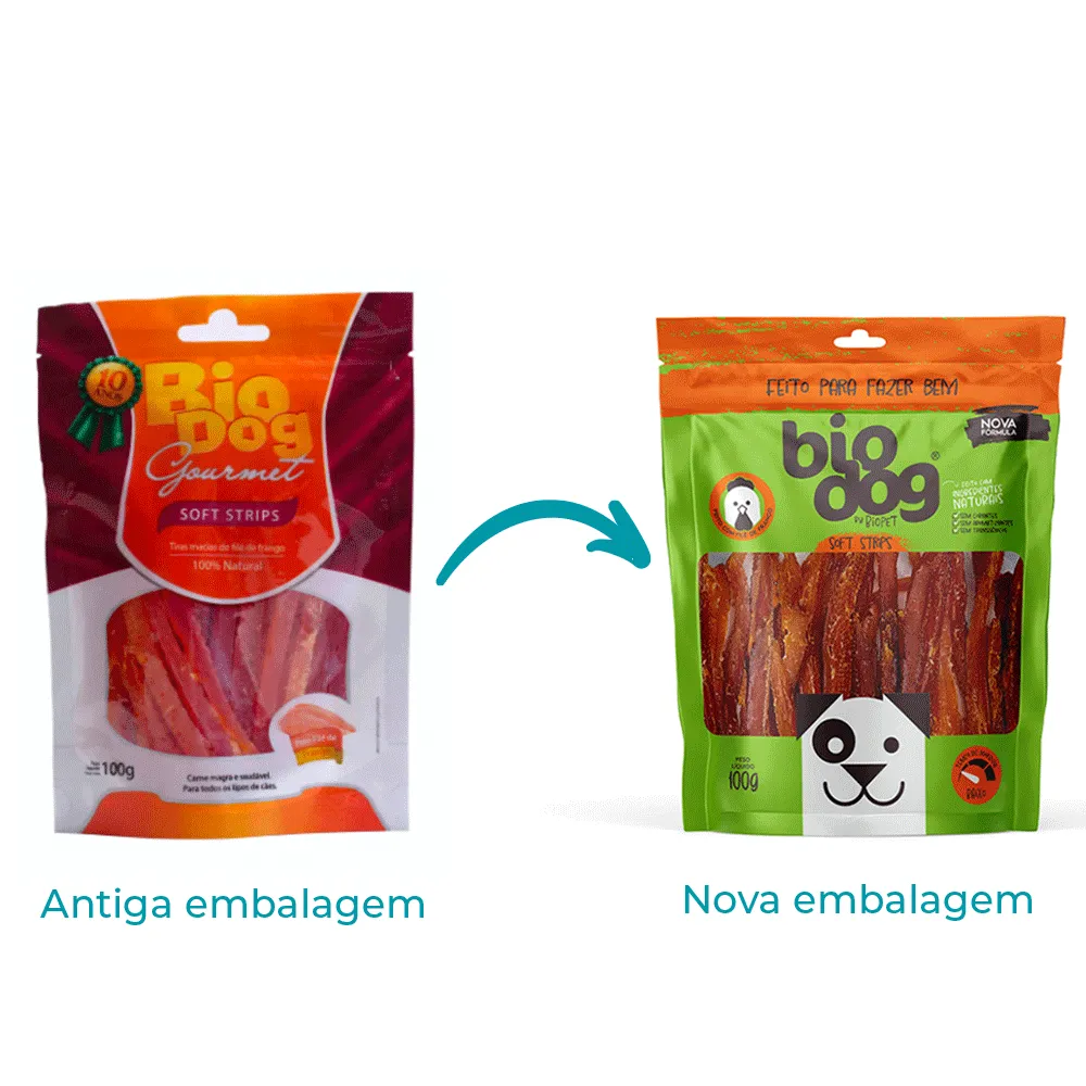 Petisco Soft Strips Macio Frango Biodog — foto 2