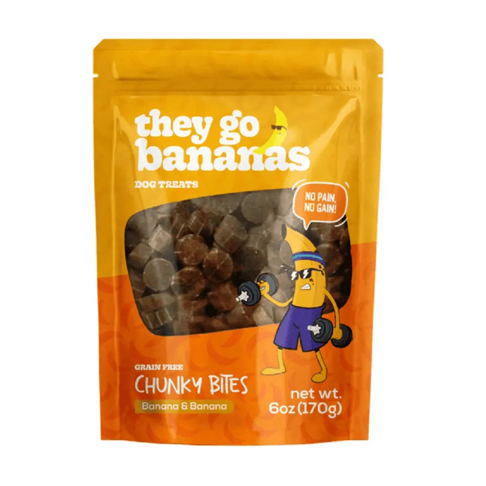 Petisco Chunky Bites Banana Cães Adultos Papaya Pets