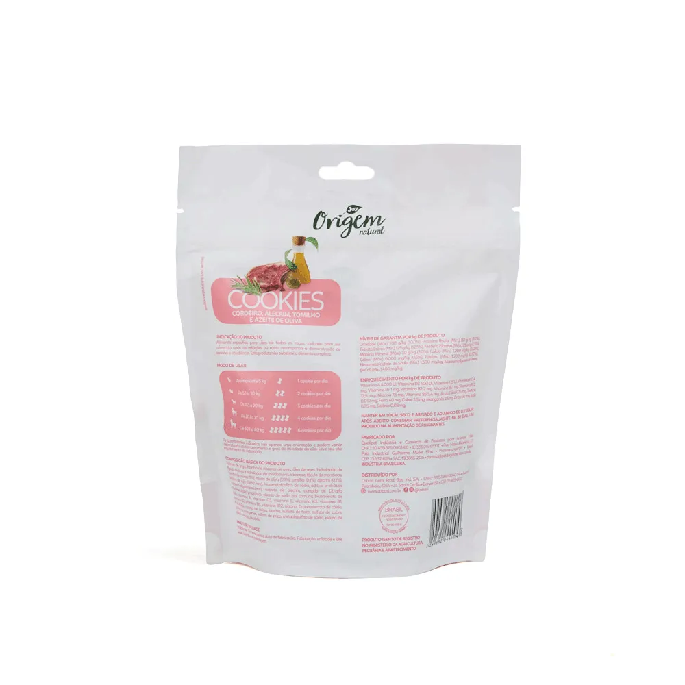 Petisco Cookies Origem Natural Cães Cordeiro — foto 3
