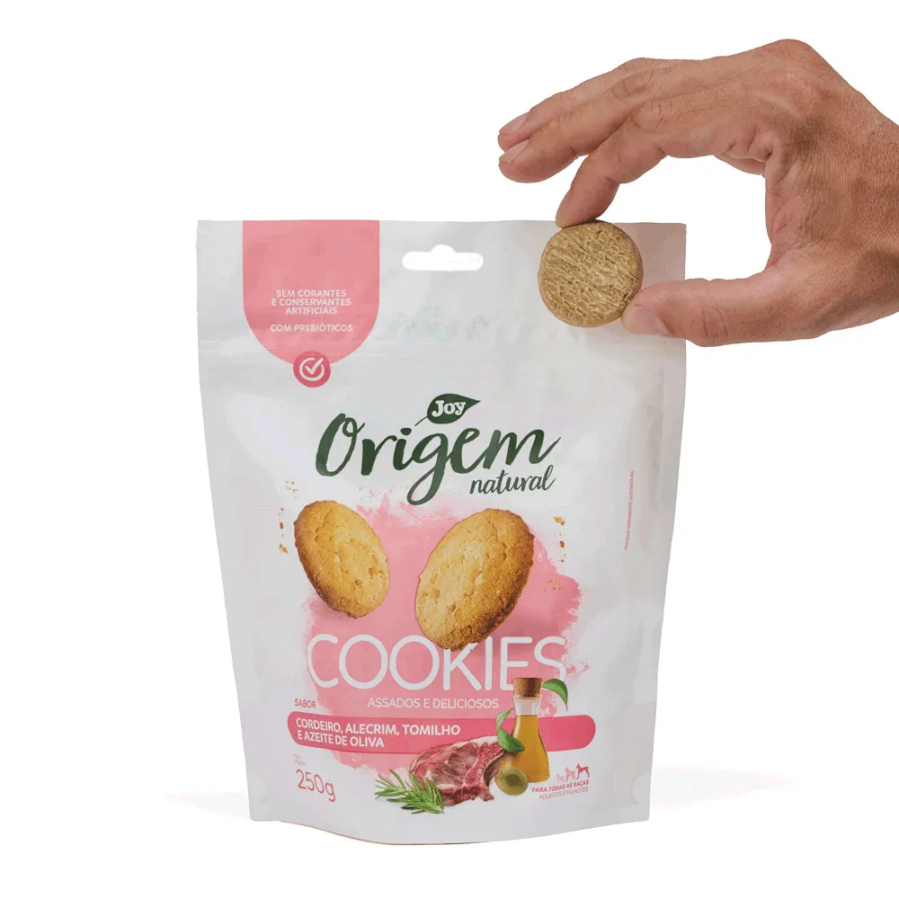 Petisco Cookies Origem Natural Cães Cordeiro — foto 4