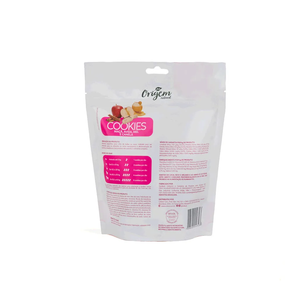 Petisco Cookies Origem Natural Cães Maçã Com Canela — foto 3