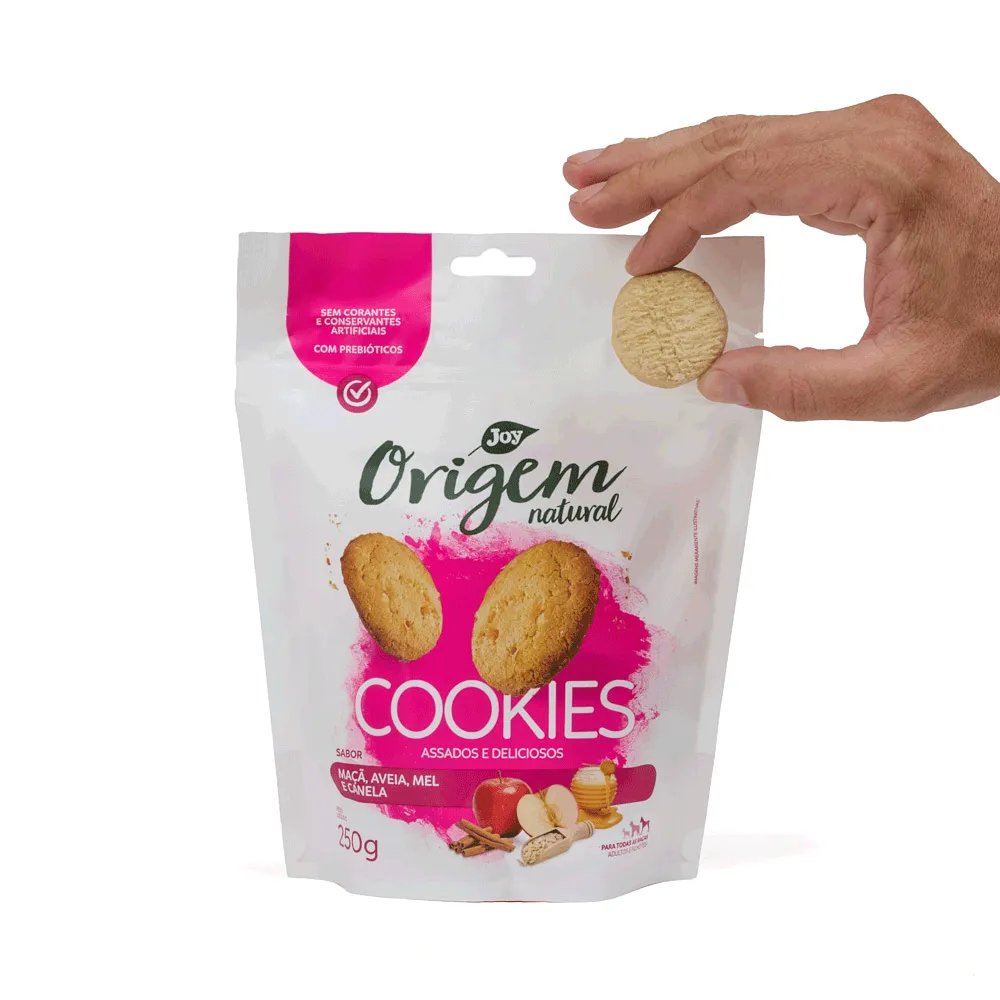 Petisco Cookies Origem Natural Cães Maçã Com Canela — foto 4